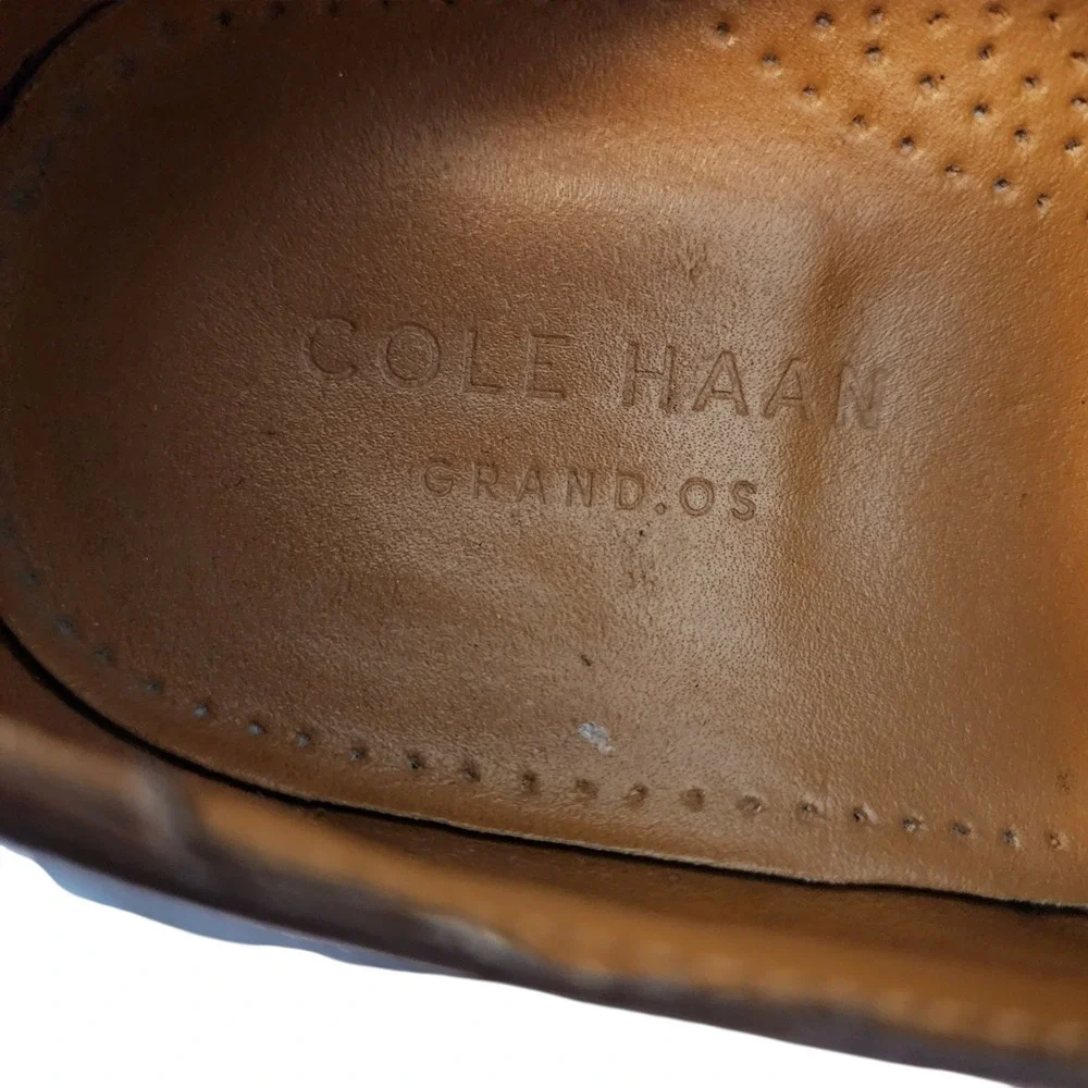 Cole Haan Grand OS Dress Shoes sz 11M Mens Brown Leather‎ Derby Oxford C20409